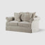 Avalon Hamptons 2 Seat Sofa Natural W/White Piping