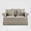 Avalon Hamptons 2 Seat Sofa Natural W/White Piping