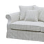 Avalon Hamptons 3 Seat Sofa Stone Stripe