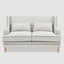 Bondi Hamptons 2 Seat Sofa Blue/White Pin Stripe