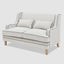 Bondi Hamptons 2 Seat Sofa Blue/White Pin Stripe