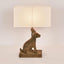 Simon - Dark Natural - Small Wooden Rabbit Table Lamp
