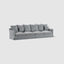 Noosa 4 Seat Modular Sofa Grey