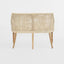 Charlotte Rattan Bench Seat Natural Whitewash