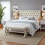 Queenscliff Tufted Bedhead Queen Beige