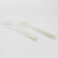 Halo Salad Server Set Swirl Resin White
