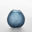 Artem Glass Ball Vase Blue Carved