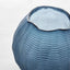 Artem Glass Ball Vase Blue Carved