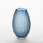 Artem Glass Vase Blue Carved M