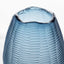 Artem Glass Vase Blue Carved M