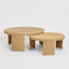 Cassius Outdoor Coffee Tables Nest of 2 Natural