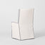Clifton Dining Chair Slip Cover Ivory w/ Navy Piping