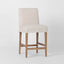 Clifton Counter Stool Slip Cover Beige Stripe