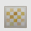 Yellow Geometric Textured Canvas Wall Art 100x100cm