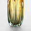 Handblown Glass Heavy Vase Amber & Gray Omber