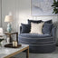 Noosa Hamptons Snuggle Chair Navy with White piping