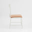 Wira Dining Chair Outdoor Iron Terracotta/White Stripe Cushion