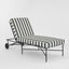 Sheffield Sunlounge Outdoor Iron B/W Stripe Cushion