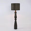 Magnus Wood Floor Lamp Black Base with Black Shade
