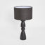 Magnus Wood Table Lamp Black Base with Black Shade