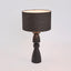 Magnus Wood Table Lamp Black Base with Black Shade