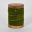 GREEN VELVET RIBBON WITH GOLD RIM 10M - Pack of 6