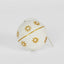 Mache Hanging Ball Ornament White (Set of 4)