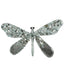 Shayle Glitter Clip on Dragonfly Blue