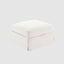 Noosa Hamptons Ottoman Ivory 