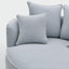 Noosa Hamptons Snuggle Chair Beach with white piping