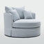 Noosa Hamptons Snuggle Chair Beach with white piping