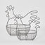 Chicken Baskets Set of 2