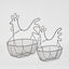 Chicken Baskets Set of 2