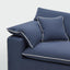 Norfolk 5 Seater Modular Sofa Navy w/White piping