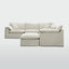 Norfolk 5 Seater Modular with Chaise (Reversible) Beige