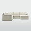 Norfolk 5 Seater Modular with Chaise (Reversible) Beige