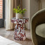 Murano Side Table Leopard 395x395x465mm