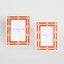 Sasha Bone Inlay Photo Frame Orange 4x6 