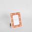 Sasha Bone Inlay Photo Frame Orange 4x6 