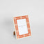 Sasha Bone Inlay Photo Frame Orange 5x7 
