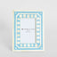 Zena Bone Inlay Photo Frame Light Blue 4x6 