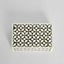 Aurora Bone Inlay Trinket Box Black/White
