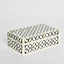 Aurora Bone Inlay Trinket Box Black/White