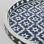 Anaahi Round Bone Inlay Tray Blue/White 