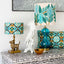 Velvet Drum Shade - Banksia - Turquoise Multi Medium