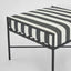 Sheffield Ottoman Outdoor B/W Stripe Cushion