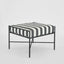 Sheffield Ottoman Outdoor B/W Stripe Cushion
