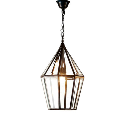 Belmont Glass Lantern Black - House of Isabella AU