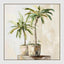 Sunlit Palms Wall Art 82.5 x 82.5cm.