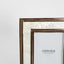 Raya White Shell & Bamboo 4x6 Photo Frame.